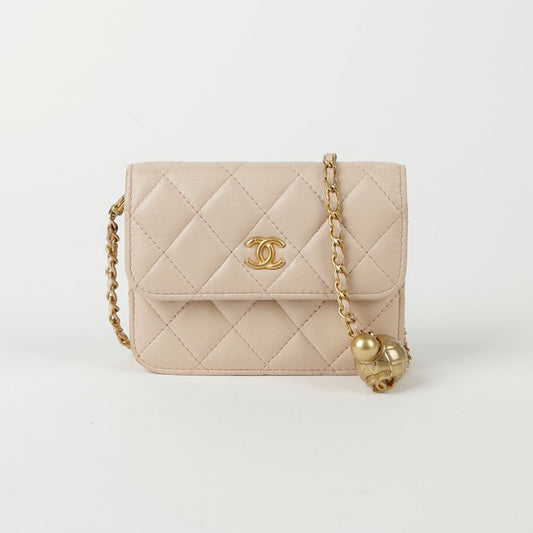 CHANEL AP1628 ウェイスト ミニ ゴールデンボール ショルダー兼クロスバッグ 76011625
