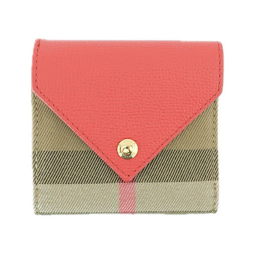 BURBERRY Damentasche 80730861 Lila Rot Canvas Leder 76252734