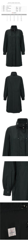 MONCLER 24SS KOUROU Logo-Patch Langjacke Schwarz 1C000 16 5979X 999 76271477 [P]
