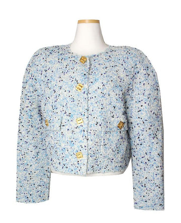 OTHER BRAND サバイバルブルーツイードクロップジャケット 55 66 76337008