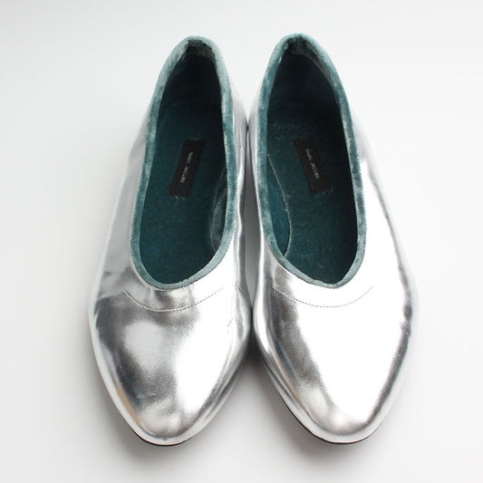 MARC JACOBS Silberne flache Schuhe 225 76337127