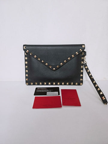 VALENTINO Rockstud Envelope Strap Damen Clutch 22,5 cm x 16 cm 76379858
