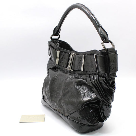 BURBERRY 3690477 ブラック ペイデント ショルダーバッグ 76395287