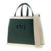 VALENTINO 2Y2B0B91 ZKX UYR Damen Signature V-Logo Canvas-Leder Tote 76415710 [P]
