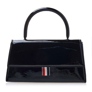 Thom Browne Patent Trapeze Tote Bag 76415787