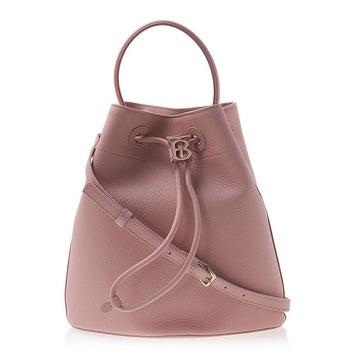 BURBERRY LL SM DRAWSTRING BUCKET LGL A36 Damen Grauer Leder Kleine Bucket Bag 8062991 76416660