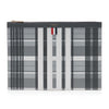 Thom Browne Pebble Grain Madras Clutch for Men L0041 980 76416786 [P]