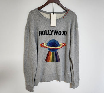 Gucci Gray Hollywood UFO Embroidered Sweatshirt 475373 76422087