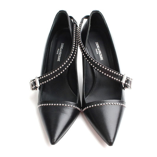 ZADIG & VOLTAIRE Schwarzes Studded Strap Schuh 37 76472546