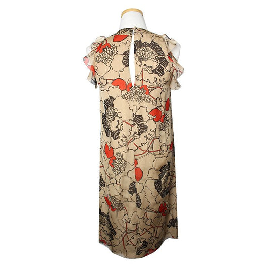 VALENTINO シルクプリントワンピース 44, 55 76477437