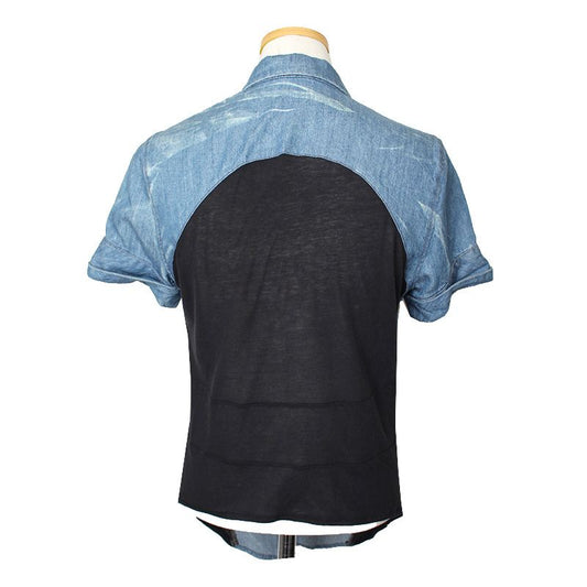 HELMUT LANG ヘルムート・ラング ツートン デニムシャツ 44 76543227