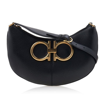 SALVATORE FERRAGAMO 21 2885 NERO 0759154 Damen Maxi Gancio Schultertasche 76551569