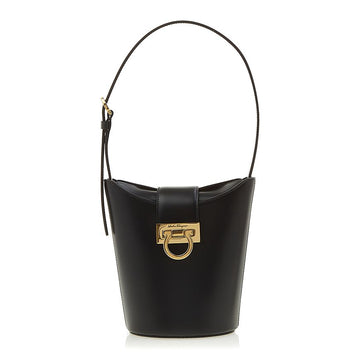 SALVATORE FERRAGAMO Gancini Trifoglio Schultertasche 21 1194 NERO 0748442 76551581