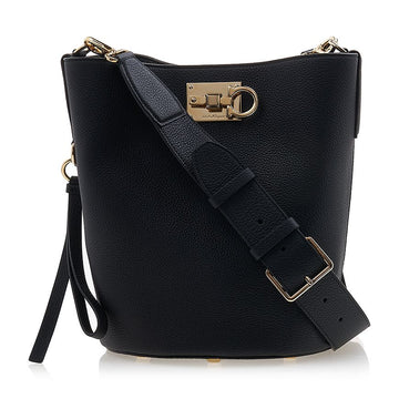 Salvatore Ferragamo Gancini Bucket Shoulder Bag 76551599