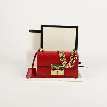 GUCCI Paddle Lock Kleine Ketten Schulter- und Crossbody-Tasche 409487 80400990