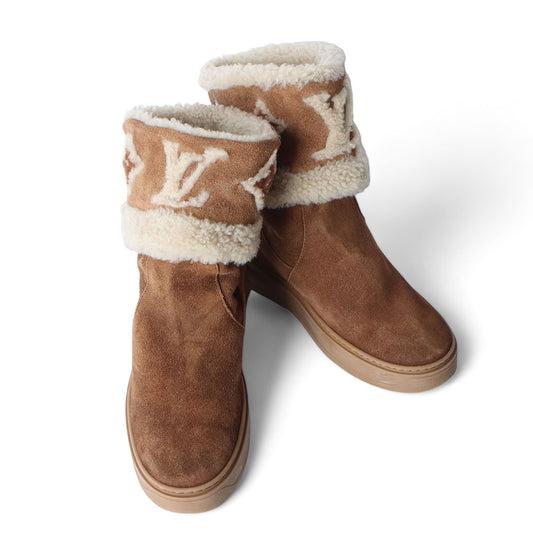 Louis Vuitton Snow Drop Flat Ankle Boots 230 (Certificate)/32302 76600092