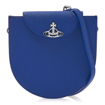 Vivienne Westwood Saffiano Half Moon Saddle Crossbody Bag L001N K405 76600387