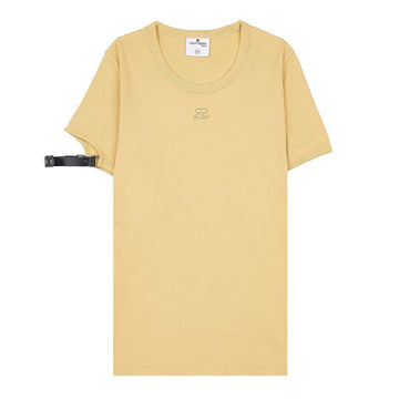 Courreges Women's Buckle Contrast T-Shirt 2063 124JTS117JS0070 76601510
