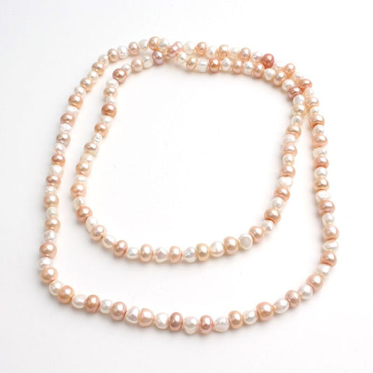 Other Brand White Pink Baroque Pearl Necklace 76605540