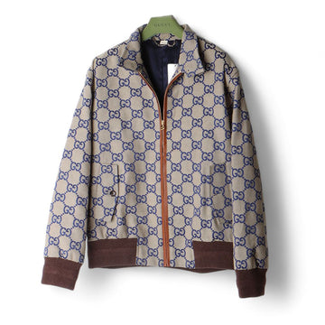 GUCCI GG Jumbo Canvas Baumwoll Zip-Jacke 48/32326-2 76747823