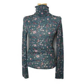 ISABEL MARANT イザベルマラン ティルグリーン フローラル タートルネック トップス 44, 55 76748796
