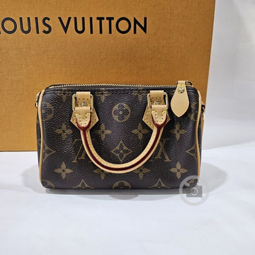 Louis Vuitton Nano Speedy Crossbody Shoulder Bag M81085 55487371