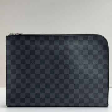 LOUIS VUITTON ポシェット・ダミエ・ジュール GM メンズ クラッチバッグ N64437 76810913