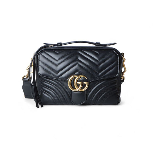 GUCCI 498100 GG マモント マトラッセ トップハンドル クロスボディバッグ/32351 76941783