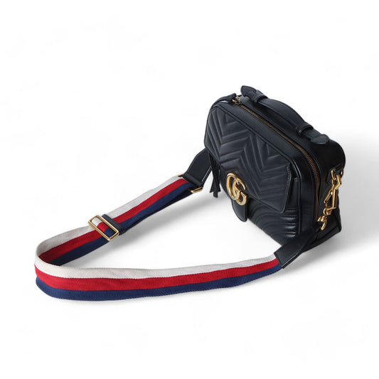 GUCCI 498100 GG マモント マトラッセ トップハンドル クロスボディバッグ/32351 76941783