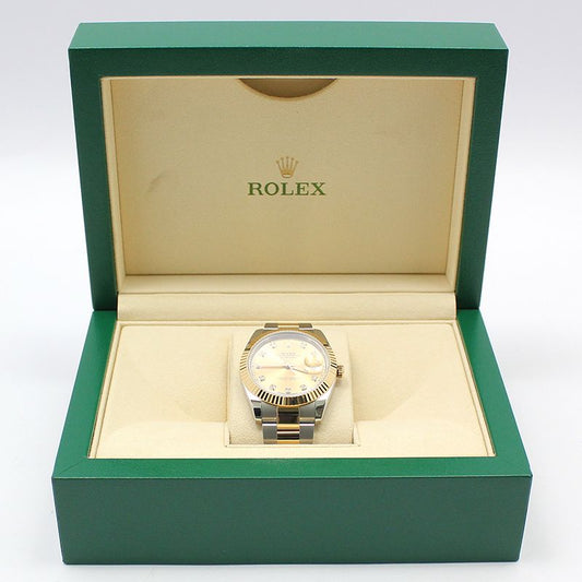 Rolex Datejust 41MM Champagne 10P Diamond Combination Watch 126333 76942692