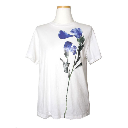 GOLDEN GOOSE Blaues Blumen T-Shirt 44, 55 76969193