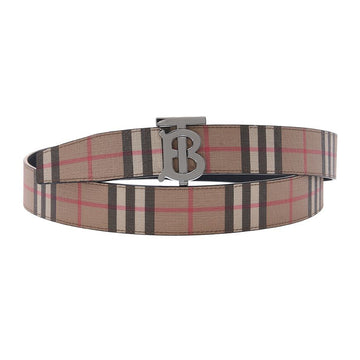 BURBERRY チェック レザー リバーシブル ベルト 76972305
