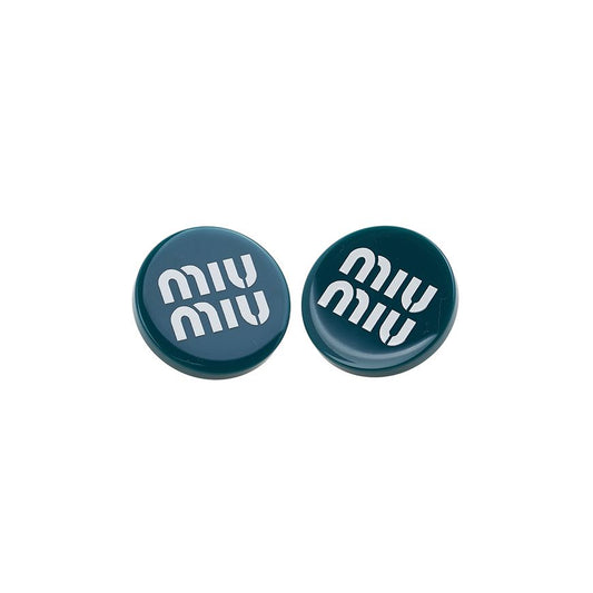 MIU MIU ロゴ フレキシ ガラス ピアス 5IO063 2F8O F0NQE 76972345