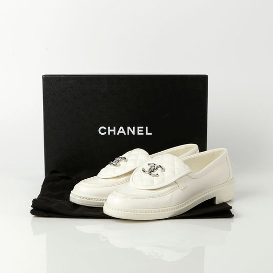 CHANEL G36646 38サイズ CC ターンロック ローファー 76638439