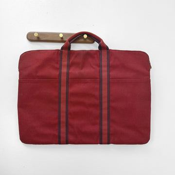 Hermes Red Fruit Luxury Fabric Briefcase 3VHEB25694 77056073