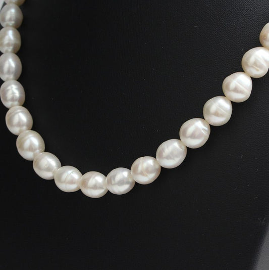 Other Brand Ivory Freshwater Pearl Necklace with Silver Lock 77088257