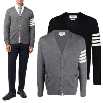 Thom Browne Merino Wool Cardigan MKC002A 77125071