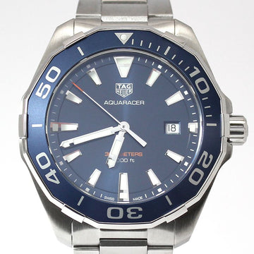 TAG HEUER WAY101C Aquaracer 43MM Blau Zifferblatt Quarz Stahl Uhr 77332940