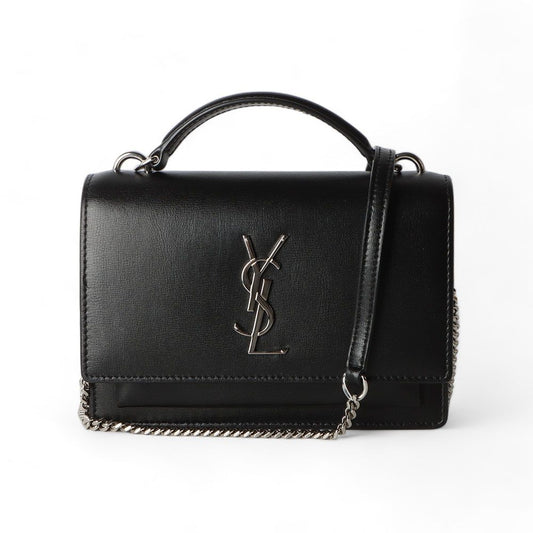 SAINT LAURENT 533026 モノグラム サンセット チェーン ミニ クロスバッグ / 32393-2 77339681