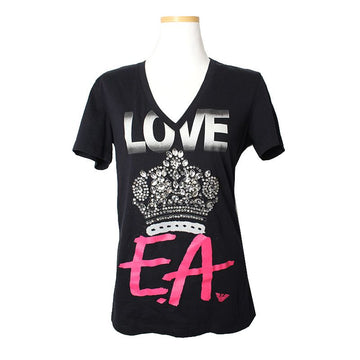 Emporio Armani Black Strass T-Shirt 44, 55 77421720