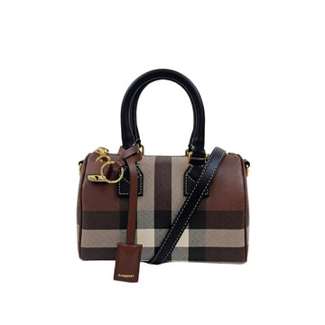 BURBERRY チェックミニボウリングバッグ 8069663 A9011 77574276