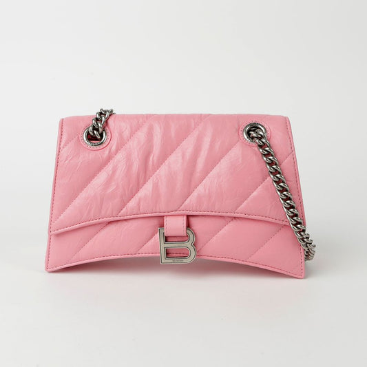 BALENCIAGA 716351 キルティング クラッシュ スモール チェーン ショルダー兼クロスバッグ 77248592