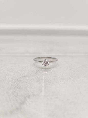 TIFFANY & CO プラチナ ティファニTM セッティング ウェディングリング 0.28ct 77576559