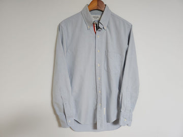 Thom Browne Blue Three Stripe Hidden Oxford Shirt T0507 77615869