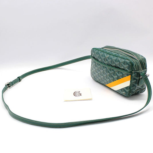 GOYARD グリーンカフェルカプベルクロスバッグ 77687377