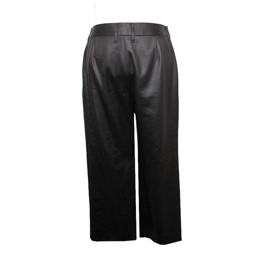 ISSEY MIYAKE FETE schwarze Satin-Hose 55 77840164