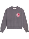 AMI Paris Logo Patch Sweatshirt Unisex Grau 739 055 41474928 [P]
