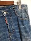 DSQUARED2 [46] イエローパッチスリムバイカーパンツ S74LA0596 78002137 [P]