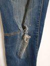DSQUARED2 [46] イエローパッチスリムバイカーパンツ S74LA0596 78002137 [P]