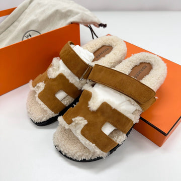 Hermes Chypre Shearling Sandals Slippers Women H222195ZH 78090310